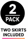 Women's Medium Reflex 2 Pack Black Skirts