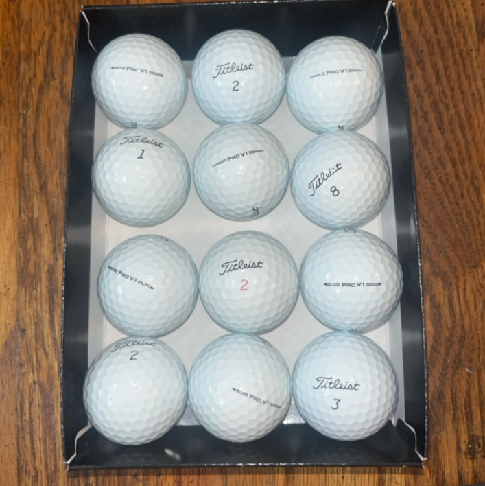 One dozen AAAAA ProV1 Golf Balls NO LOGOS
