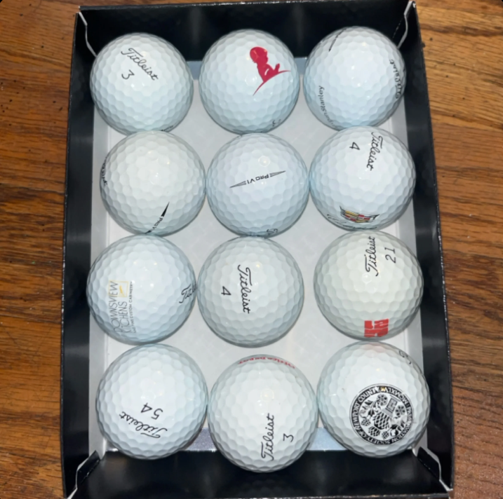 One Dozen AAAAA ProV1s with Logos
