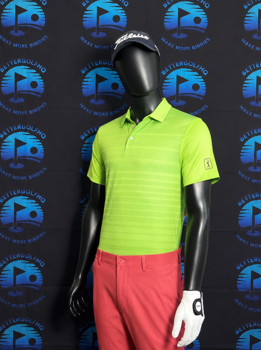 Men's Small Lime green golf PGATOUR shirt
