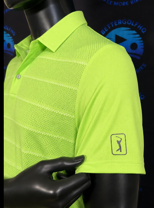 Men's Small Lime green golf PGATOUR shirt