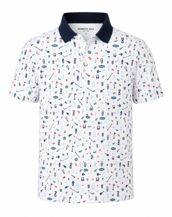 Men's Small Kenneth Cole Mixologist Masters Polo
