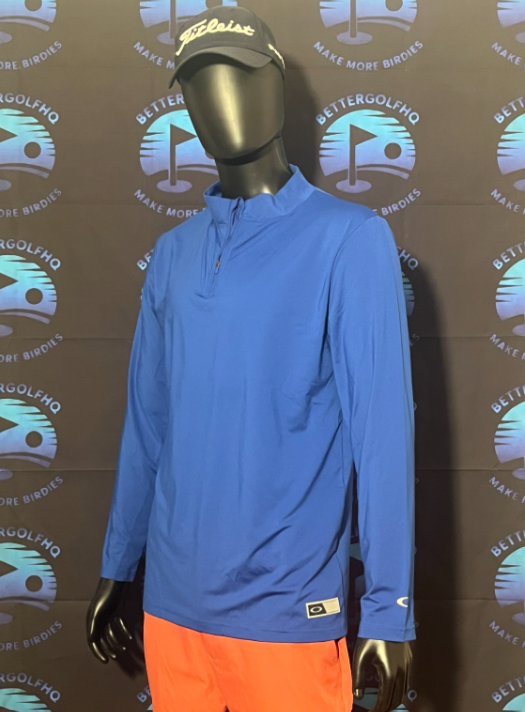 Men's Medium Oakley Royal Blue Performance Quarter-Zip Pullover