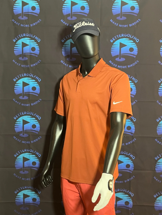 Men's Medium Burnt Orange Nike Golf Shirt