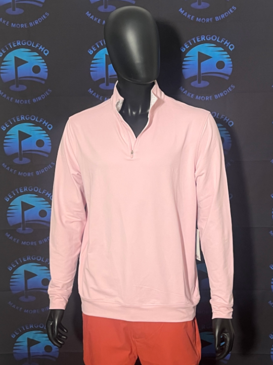 Men's Large Kenneth Cole Pink Quarter-Zip Pullover