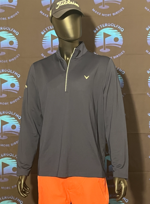 Men's Large Callaway Navy Performance Quarter-Zip Pullover