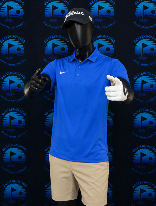 Men's Blue Nike Golf Shirt